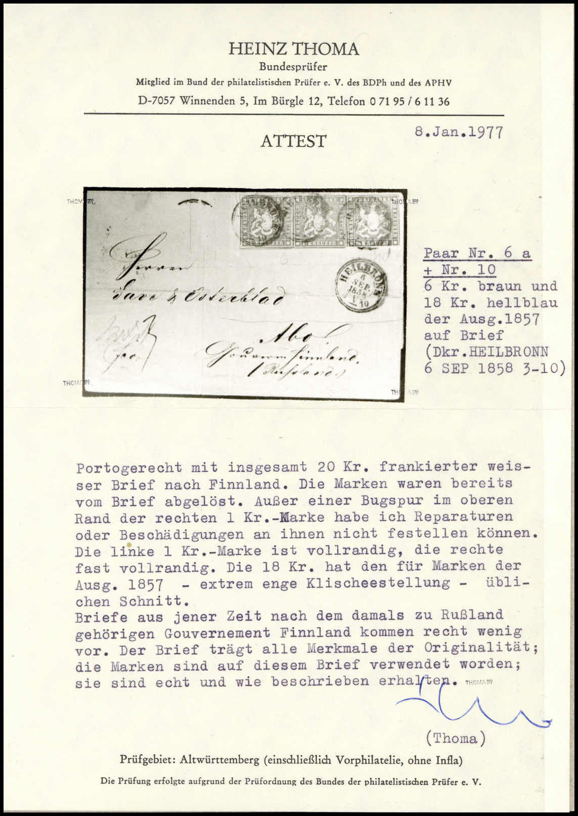 Image 1 for lot number 70 for Württembergisches Auktionshaus 149th Auction