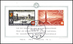 Pro-Patria-Block, tadellos mit Gummierung und schönem Tagesstempel ...