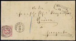 "364" nebst K1 THIERGARTEN auf Brief (eine Seitenklappe fehlt) mit ...