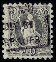 40 C., gute Zähnung B, tadellos gestempelt. Katalogpreis: 700 ...