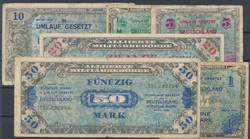 840300: Banknotes Allieed Military Board and Issues 1945-1948 - Emergency money
