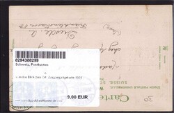 Yverdon Blick zum Ort Wappenprägekarte 1901