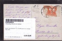 Bentschen Bahnhof 1920, Briefmarken beschädigt, min. best.