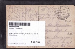 Nove Svenzjany Svenzjanystraße, Feldpost 1917, Eckabriß ...
