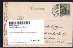 Misdroy Boote am Strand, etwas beschabt 1900