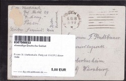 Posen St. Martinstraße, Feldpost 1918 RS dünne StelleAutomatically ...