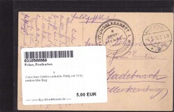 Warschau Wierbowastraße, Feldpost 1916, senkrechter BugAutomatically ...