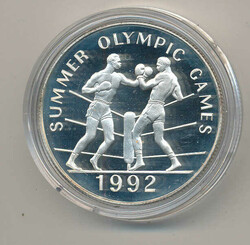 Jamaica 25 Dollar Silber 999 Olympic Games 1992 23,33g ...