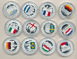 Cook Inseln 12 Stck. Münzen 1 Dollar Fußballweltmeisterschaften Ag ...