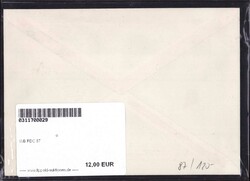 WB FDC 87Automatically generated translation:WB First Day Cover 87