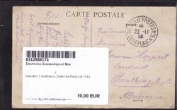 Marokko Casablanca, Deutsche Feldpost 1914Automatically generated ...