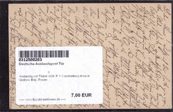 Auslandspost Türkei GSK P 1 Constantinopel nach Grabow Bez. ...