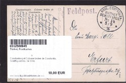 Constantinopel Colonne brulee de Constantin, Schiffspost No. 14 ...