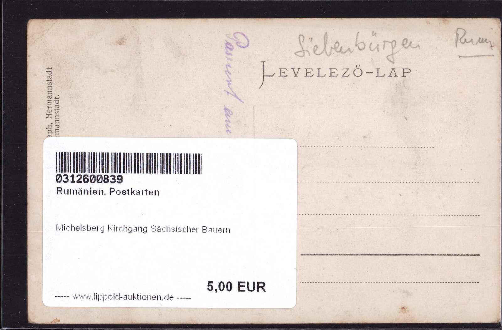 Image 1 for lot number 10508 for 49th Lippold`s Auction