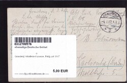Graudenz Artiellerie-Kaserne, Feldpost 1917