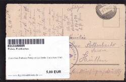 Warschau Rathaus Feldpost Ln-Stelle Warschau 1941Automatically ...