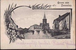 Donnelay Teil des Ortes, Feldpost 1914Automatically generated ...
