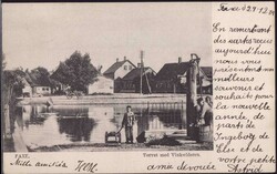 Faxe Torvet mit Zugbrunnen 1905Automatically generated translation ...