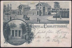 O-1000 Berlin Charlottenburg Bahnhof 1900, Privatganzscahe DR PP 11 ...