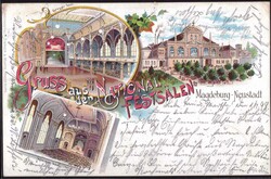 O-3000 Magdeburg-Neustadt National-Festsäle 1898Automatically ...
