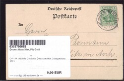 O-4114 Mücheln Gasthaus Deutscher Hof Schützenhaus 1901