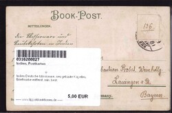 Indien Deutsche Missionare, neu gebaute Kapellen, Briefmarke entfernt ...