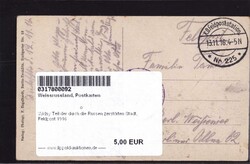 Widsy Teil der durch die Russen zerstörten Stadt, Feldpost 1916