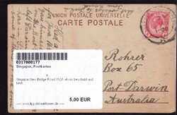 Singapur New Bridge Road 1920, etwas beschabt und best