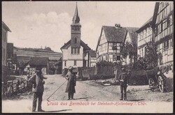 O-6081 Bermbach Teil des Ortes 1908, EK 1cmAutomatically generated ...