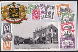 Marcour Hotel de l´Ourthe, Wappen-PrägekarteAutomatically generated ...