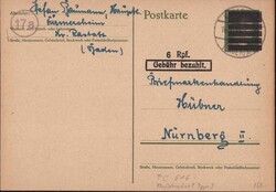 Amerikanische Zone PC 616a Karlsruhe 16.1946