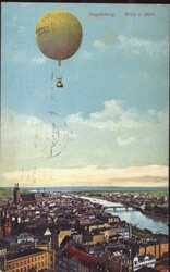 O-3000 Magdeburg Ballon Guericke am Himmel 1909Automatically ...