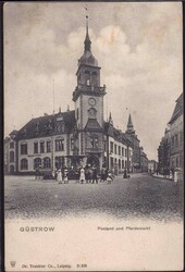 O-2600 Güstrow Pferdemarkt Post 1911Automatically generated ...