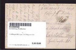 Schifflingen Blick zum Ort, Feldpost 1914