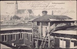 Schaulen Entlausungsanstalt, Feldpost 1916 RS Klebespuren