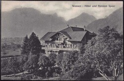 Weesen Hotel Pension Speer 1914