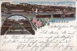 Odessa Blick zum Ort 1897, Briefmarke entfernt