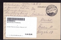 Uesküb Türkische Straße, Feldpost 1917
