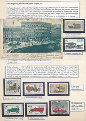 Ordner mit ca. 400 Briefmarken und 40 Belegen zum Thema Industrielle ...