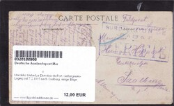 Marokko Mehedya Direction du Port, Gefangenen-Lagerpost 7.2.1915 nach ...