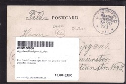 Port Said Wasserträger, MSP No. 29 21.3.1901 Dampfer Andalusia