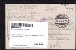 O-6101 Bauerbach Gasthaus Zum braunen Roß Kirche Schule, Feldpost ...