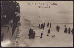 Finnland SMS Kolberg im Eis steckend 1918Automatically generated ...