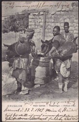 Jerusalem Wasserträger, Österreichische Post 1909