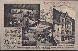 Basel Bairische Bierhale Zum Paradies 1911