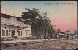 Padang Kantoor v. Houten 1913, min. best., Briefmarke beschädigt