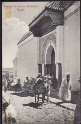 Marokko Rue de la Grande Mosquee Tanger Deutsche Post 1912, etwas ...