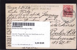 Marokko Tanger Blick über die Stadt Deutsche Post 1912, etwas best., ...