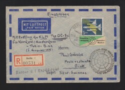 Brief DDR EF Mi.615 per Einschreiben mit Sonderstempel „Berlin 21 ...