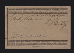 Flugpostkarte DR Mi.85I mit Luftpostmarke Mi.I und Sonderstempel ...